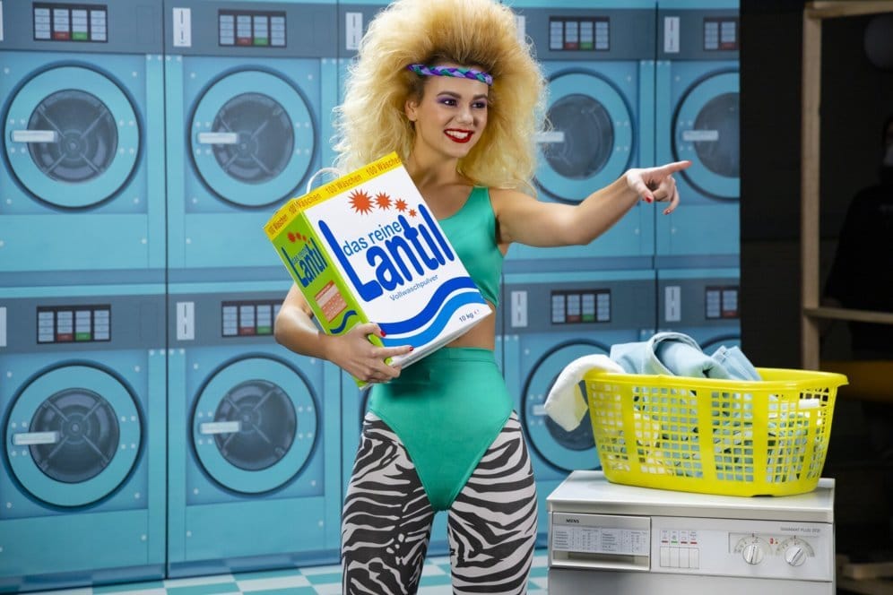 Back to the '80s! Heidi Klums Models drehen ihren ersten Werbespot. Foto: ProSieben / Richard Hübner (honorarfrei)