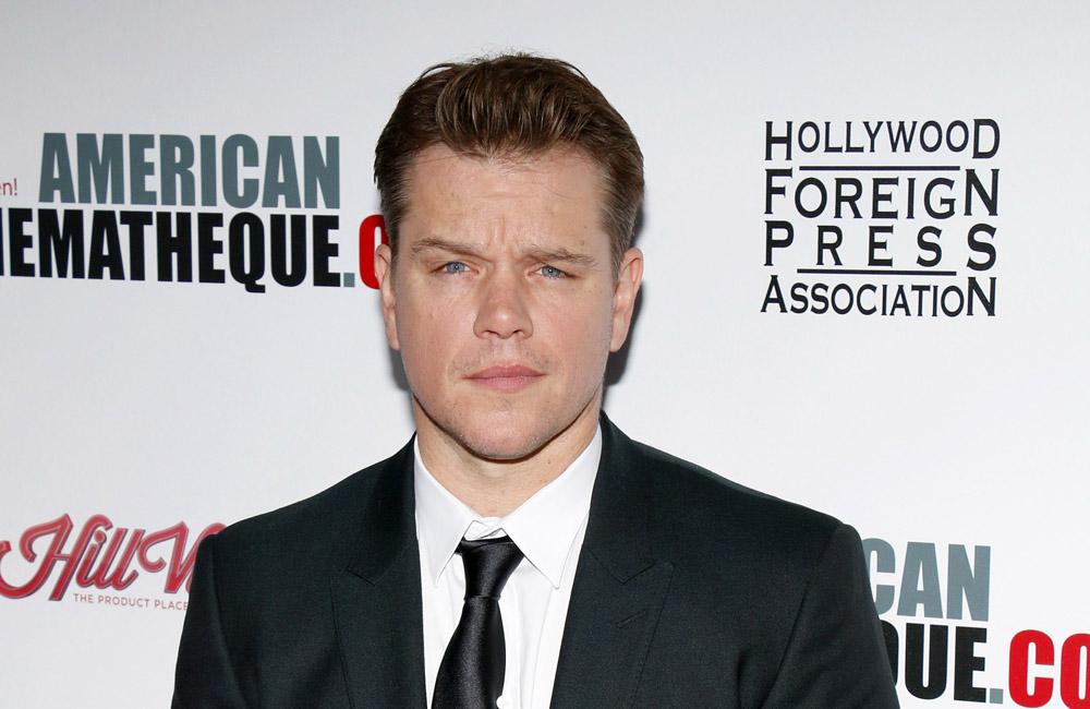 Matt Damon trat auf eine Python