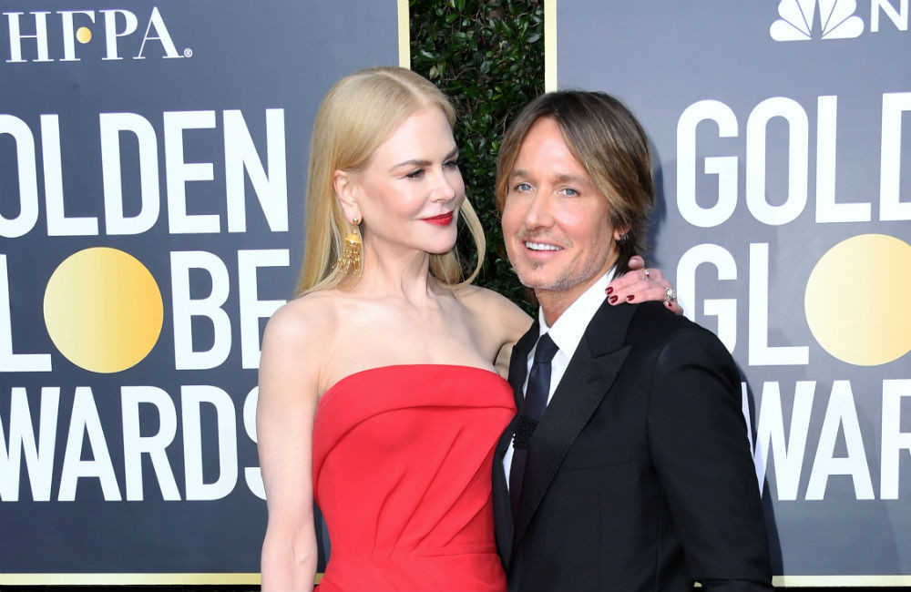 Nicole Kidman and Keith Urban at the Golden Globe Awards January 2020 Getty