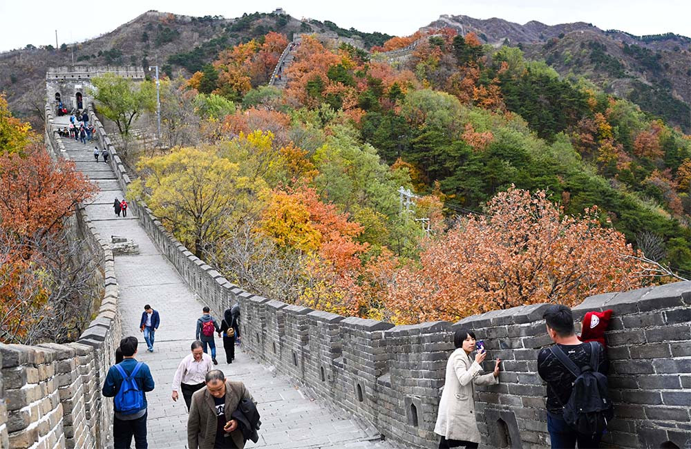 Chinesische Mauer Great Wall of China - travel feed - NOV 18 - photoshot - NO CHINA