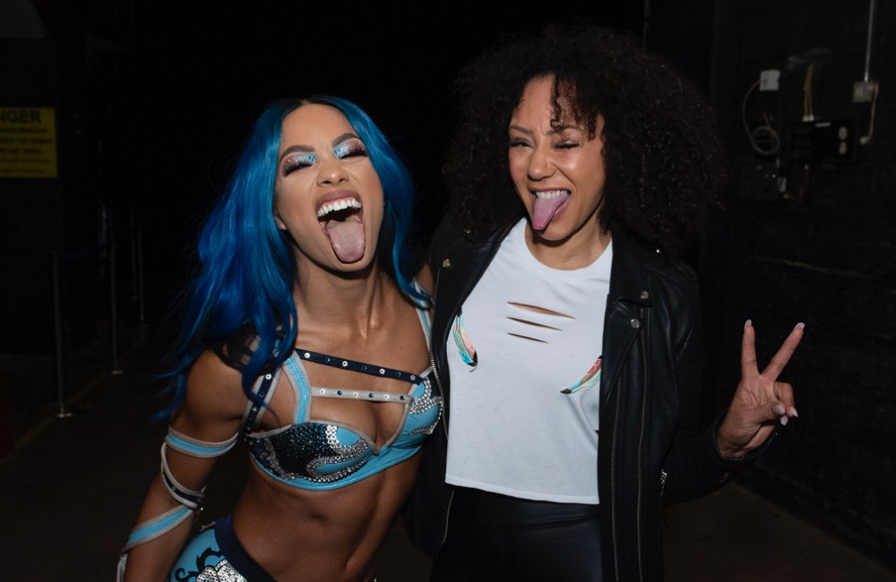 Mel B and Sasha Banks at WWE Live in Manchester - WWE - November 2021