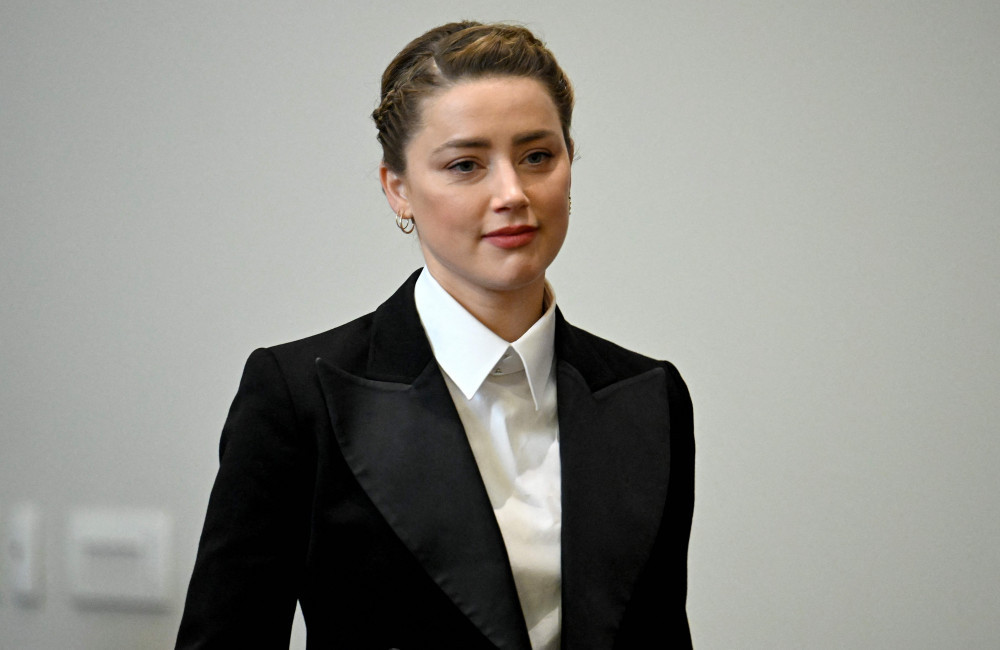 Amber Heard at Fairfax County Circuit Court 4 - Getty - May 2022