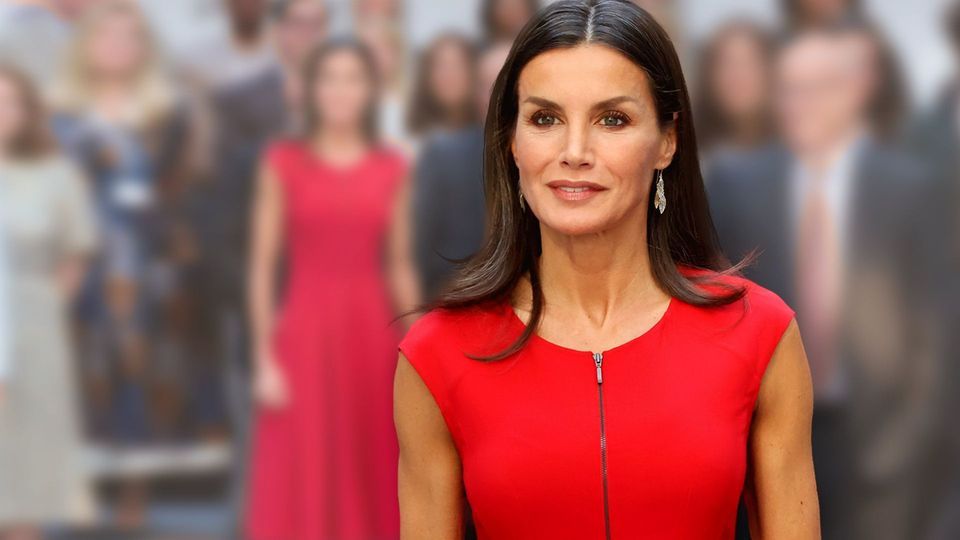 Letizia von Spanien: Gewagter Look in Feuerrot