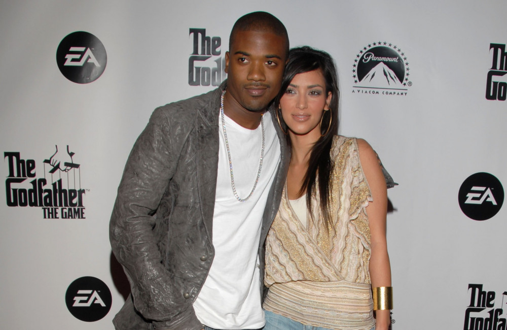 Ray J and Kim Kardashian - 2006 - GETTY - The Godfather The Game launch party