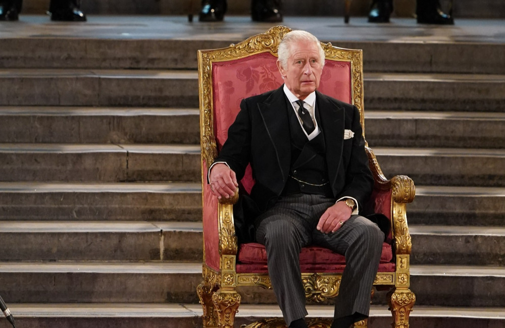 König Charles III. King Charles at the Palace of Westminster September 2022 Avalon