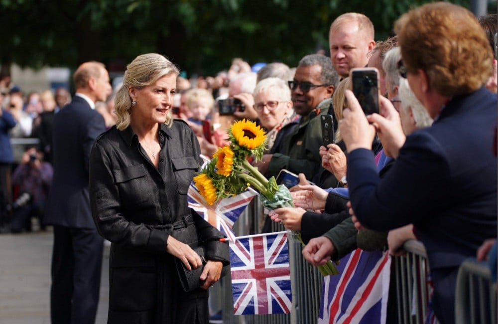 Sophie Wessex - greeting mourners at St Annes