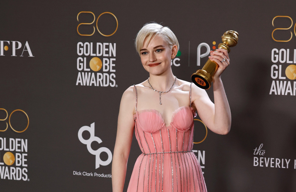 Julia Garner at the 80th Golden Globe Awards Beverly Hills Jan 2023 - Getty