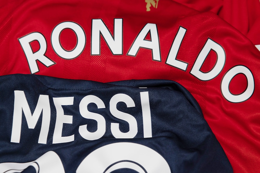 Ewiges Wettrennen zwischen Messi und Ronaldo – auch bei Instagram. Foto: Adobe / charnsitr Ewiges Wettrennen zwischen Messi und Ronaldo - auch bei Instagram. Foto: Adobe / charnsitr