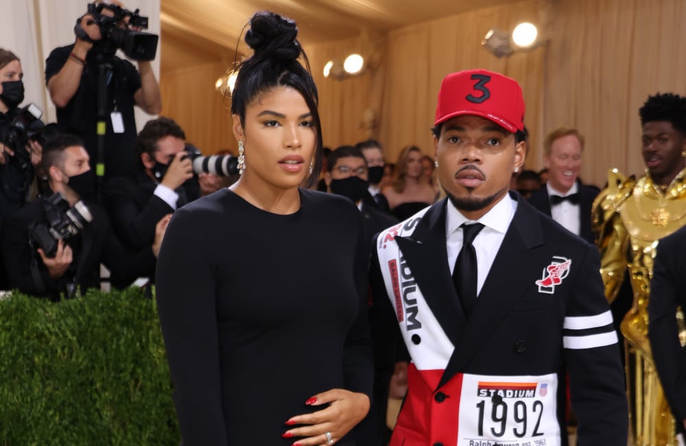 Kirsten Corley Bennett and Chance the Rapper at the Met Gala Sept 2021 Getty