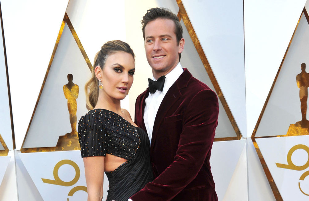 Elizabeth Chambers and Armie Hammer Academy Awards red carpet March