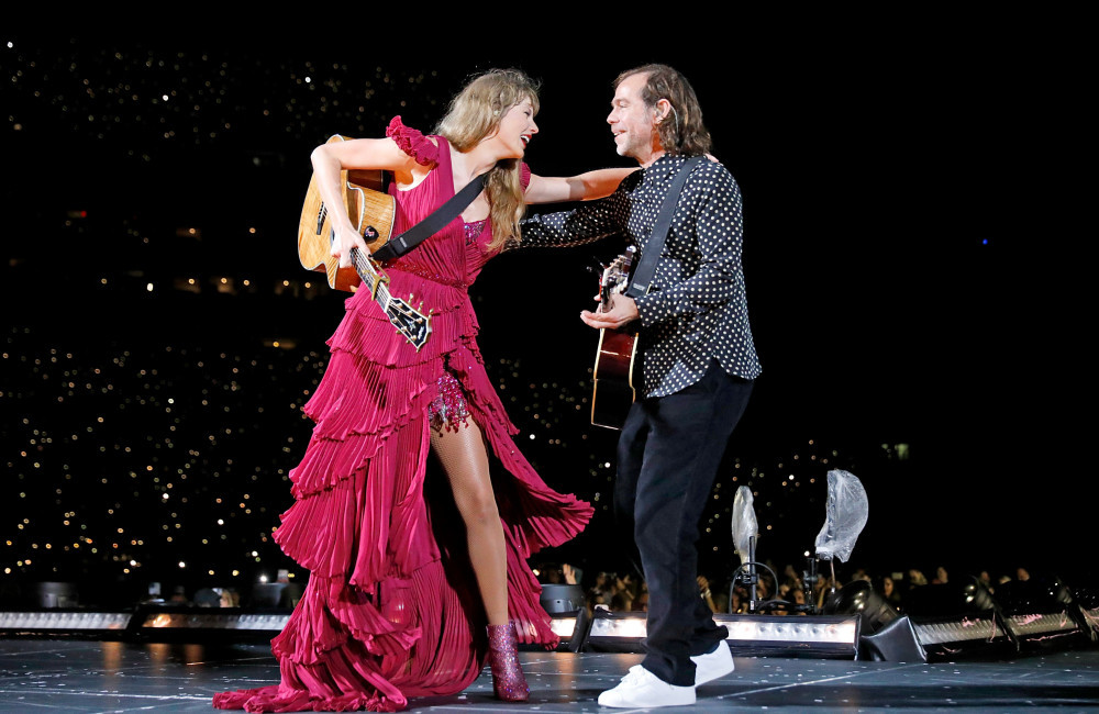 Taylor Swift and Aaron Dessner - The Eras Tour - Raymond James Stadium - Tampa - APR 2023 - GETTY