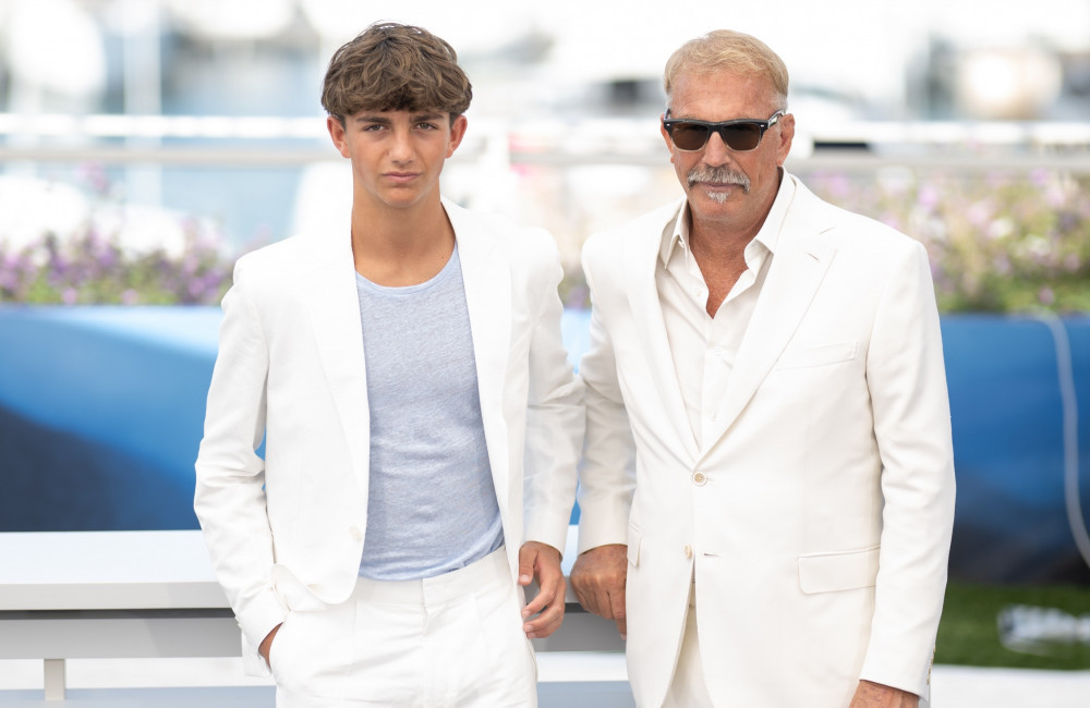 Hayes Costner And Kevin Costner - Cannes Film Festival 2024 - Getty