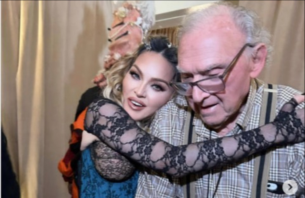 Madonna and her Dad Silvio - Instagram