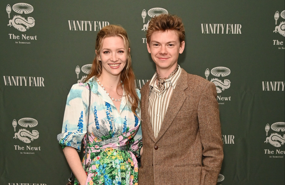 Thomas Brode-Sangster and Talulah Riley - The RHS Chelsea Flower Show 2024 - Getty