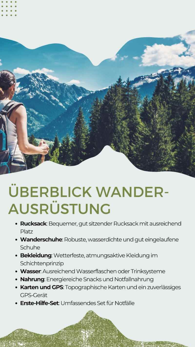 Was man so braucht, wenn man wandern will