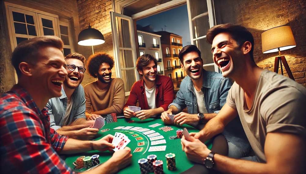 Lachend am Pokertisch. Foto: Ocean23 Lachend am Pokertisch. Foto: Ocean23