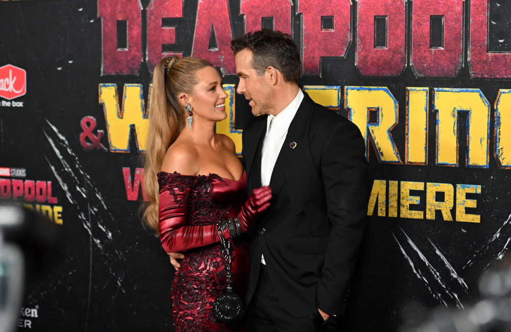 Blake Lively and Ryan Reynolds attend the Deadpool & Wolverine World Premiere - Getty