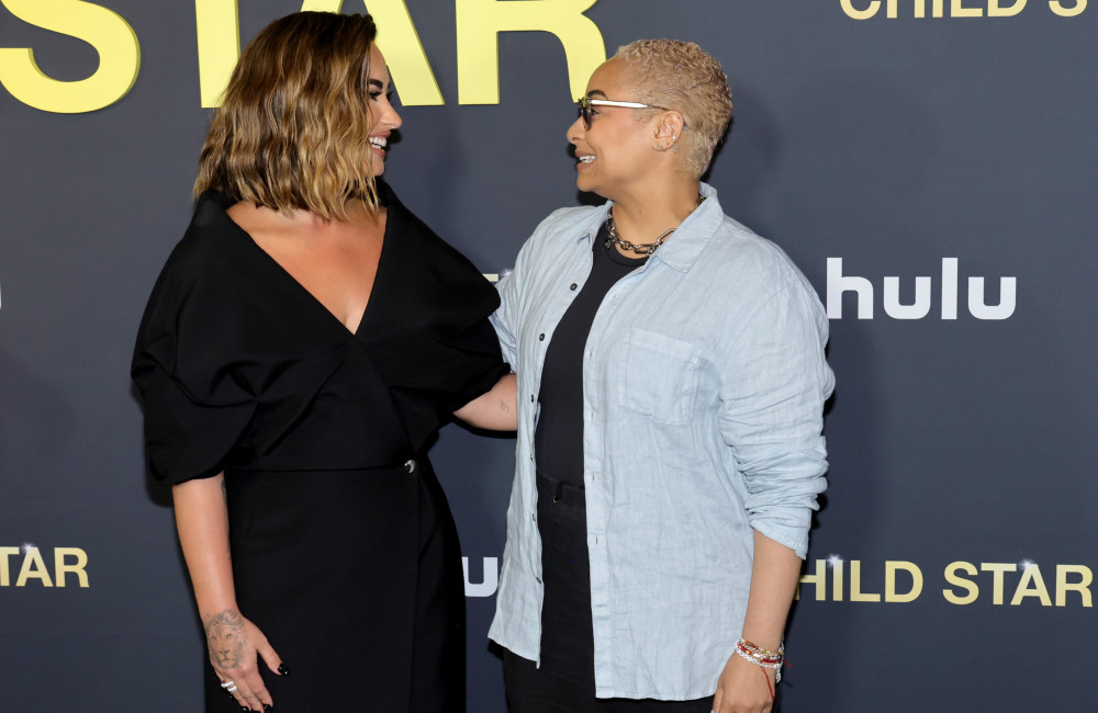 Demi Lovato and Raven-Symone at Child Star premiere in Los Angeles - Getty - September 2024