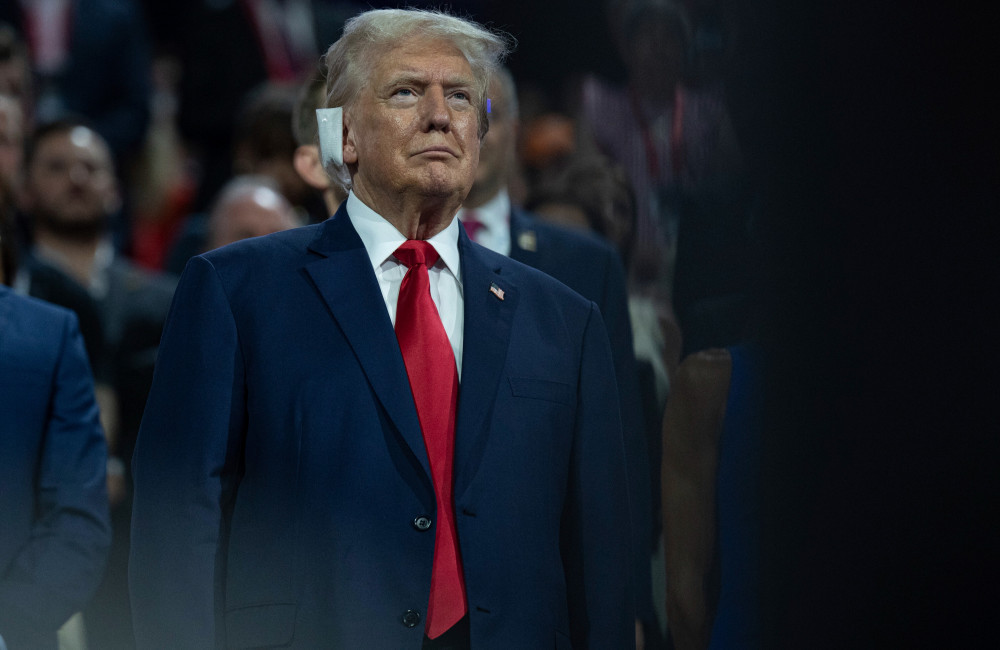 Donald Trump with ear bandage - Avalon - 2024
