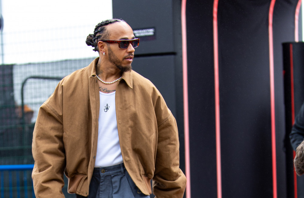 Lewis Hamilton And Roscoe - F1 Grand Prix - Silverstone - July 5th 2024 - Getty