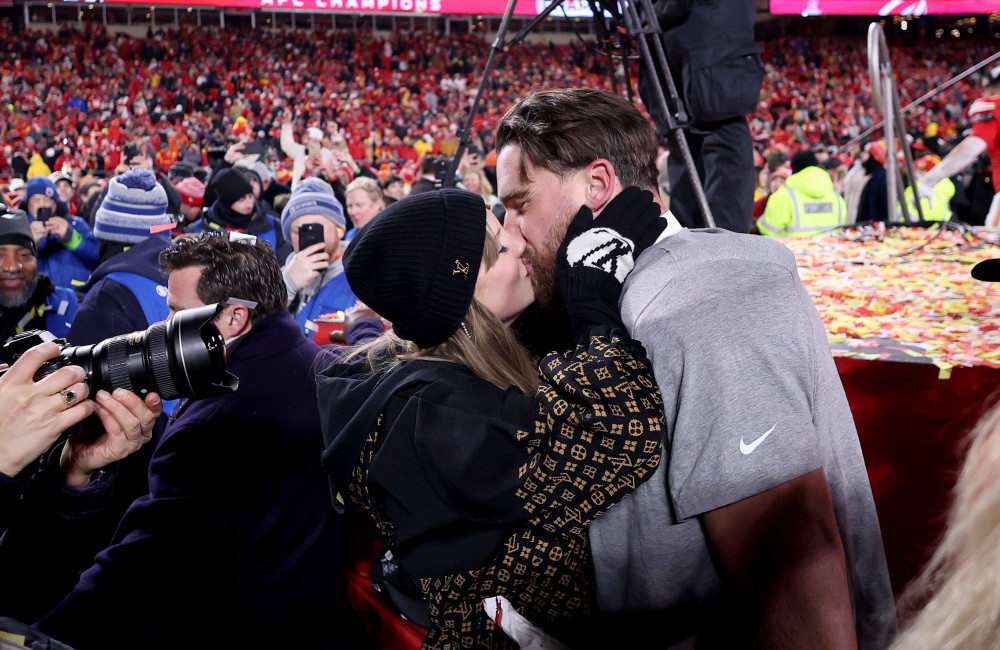 Travis Kelce and Taylor Swift 2025 AFC Championship Game: Buffalo Bills v Kansas City Chiefs - Getty