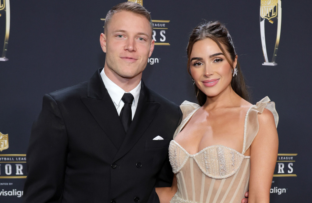 Christian McCaffrey and Olivia Culpo - February 2023 - Getty Images - Annual NFL Honors