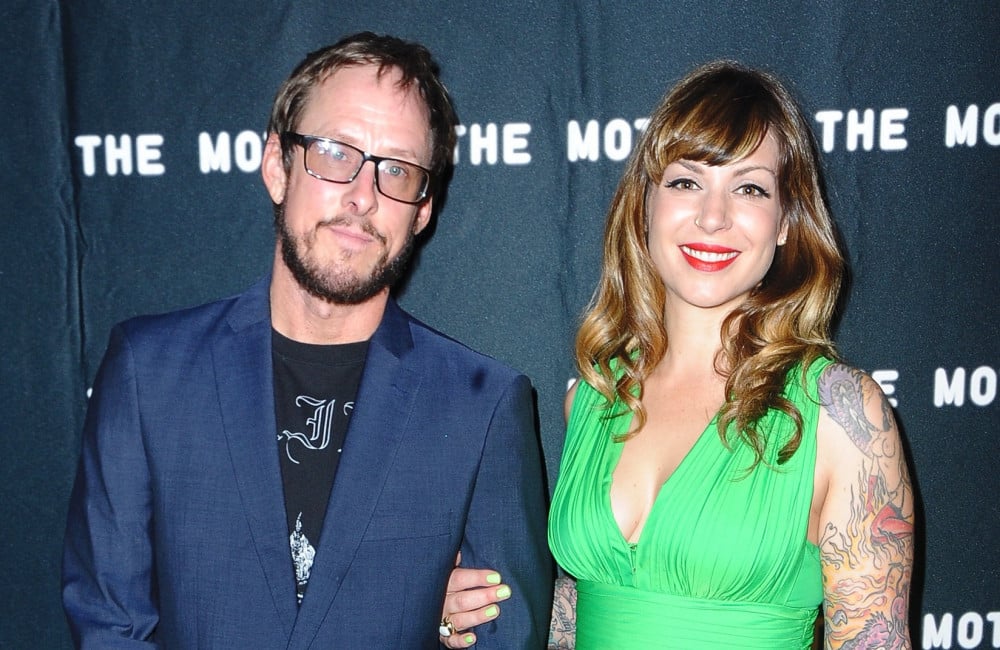 Scott Shriner and wife Jillian Lauren at Superheros Moth Ball NY May 2015 - Getty