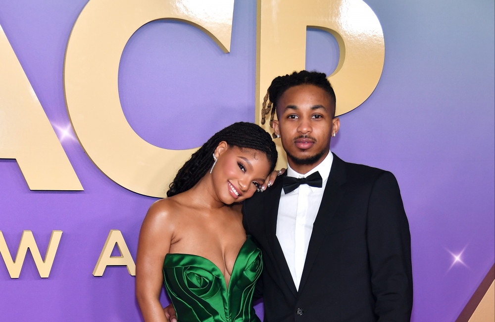 Halle Bailey and DDG - NAACP Image Awards 2024 - Getty