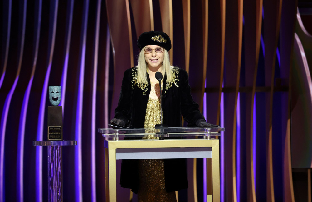 Barbra Streisand at the SAG Awards Feb 2024 Getty