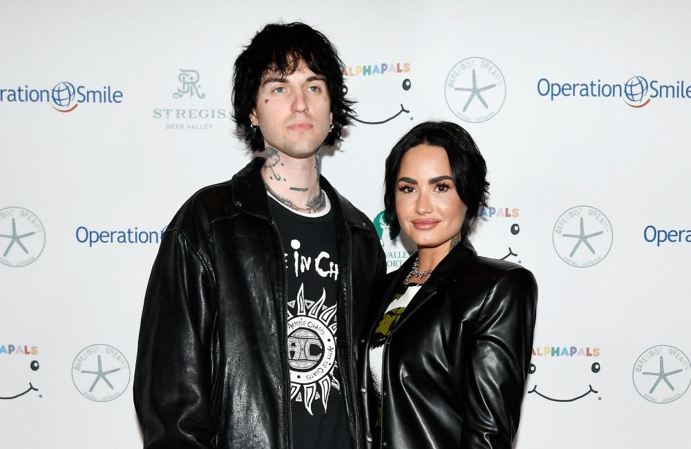 Demi Lovato and Jutes (AKA Jordan Lutes) - April 2023 - Celebrity Ski & Smile Challenge -Utah -Getty