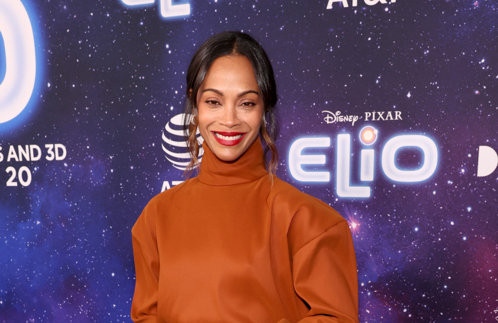Zoe Saldana attends the World Premiere of Disney and Pixar's Elio - Getty