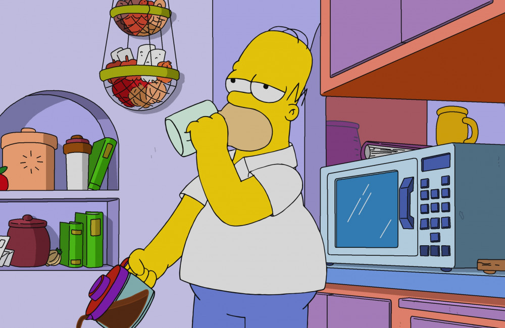The Simpsons - Drinking Beer - Sky
