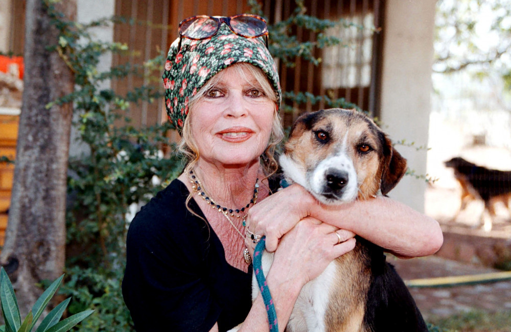 Brigitte Bardot Visits Dog Refuge 2001 - Getty