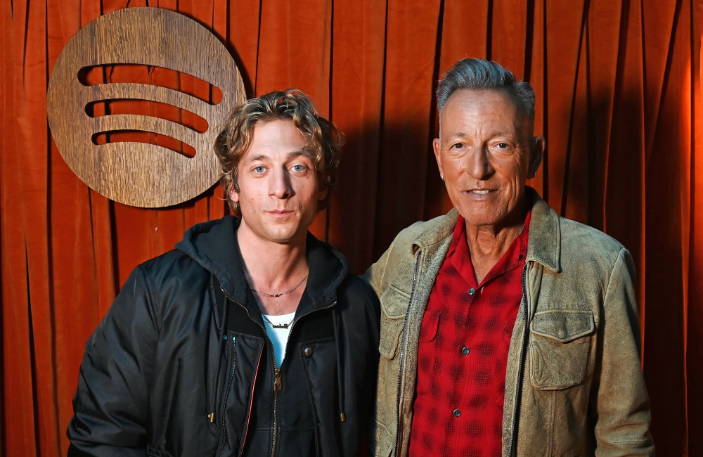 Bruce Springsteen and Jeremy Allen White at Spotify HQ for Q+A - Getty Images for Spotify - Oct 2025
