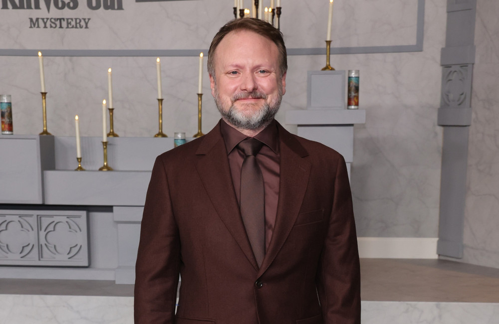 Rian Johnson at Wake Up Dead Man: A Knives Out Mystery premiere - Avalon - November 2025