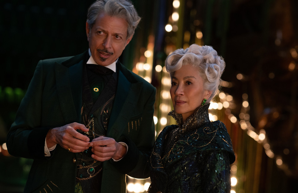 Jeff Goldblum is The Wizard of Oz and Michelle Yeoh is Madam Morrible in Wicked - Universal Pictures