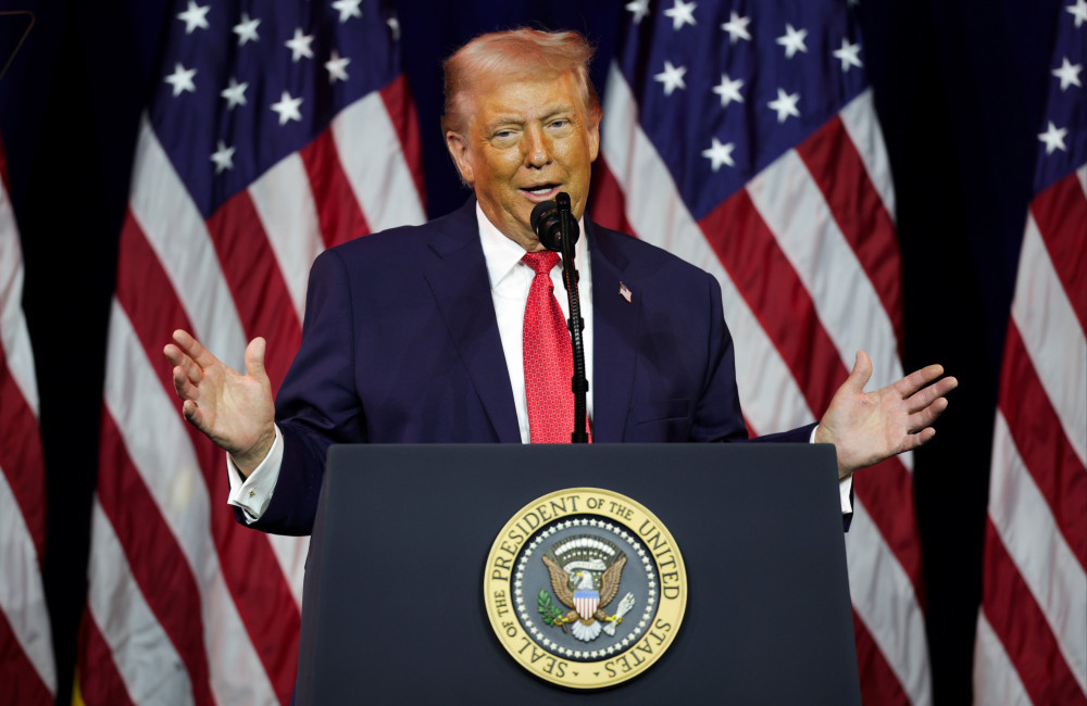 Donald Trump Pink Hair at JF Kennedy Center Jan 2026 - Getty