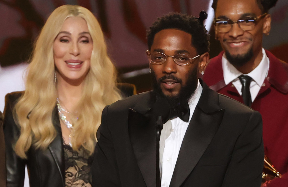 Cher presents the Record Of The Year award Grammy to Kendrick Lamar Feb 2026 - Getty