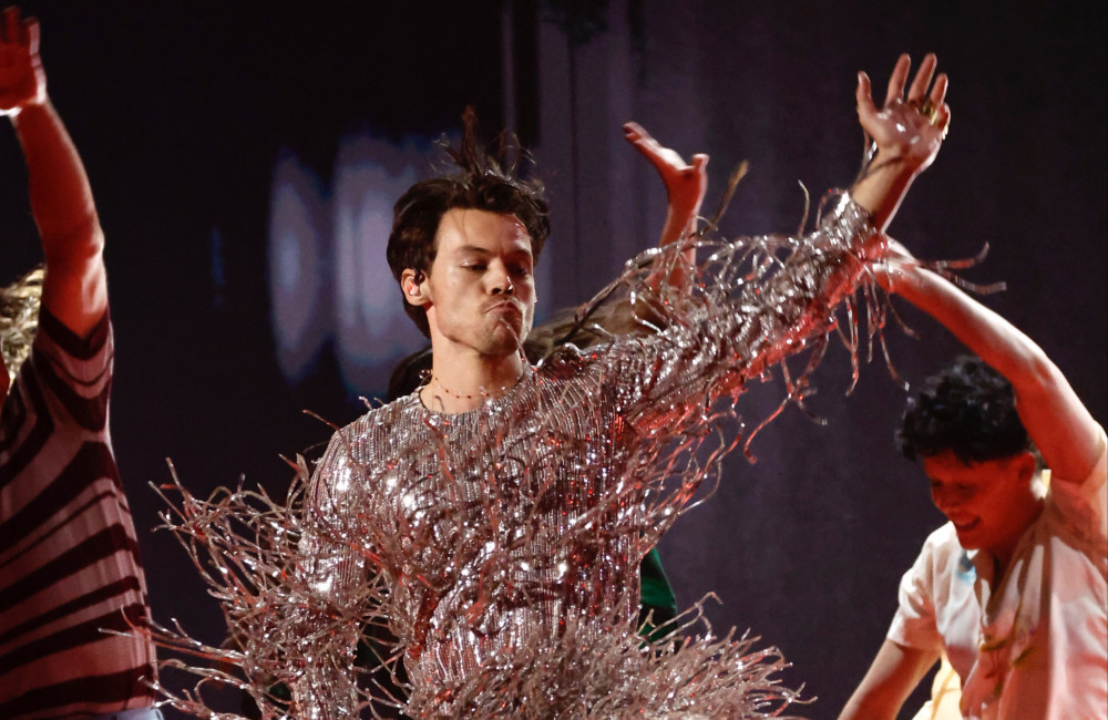 Harry Styles performs onstage during the 65th GRAMMY Awards - Getty