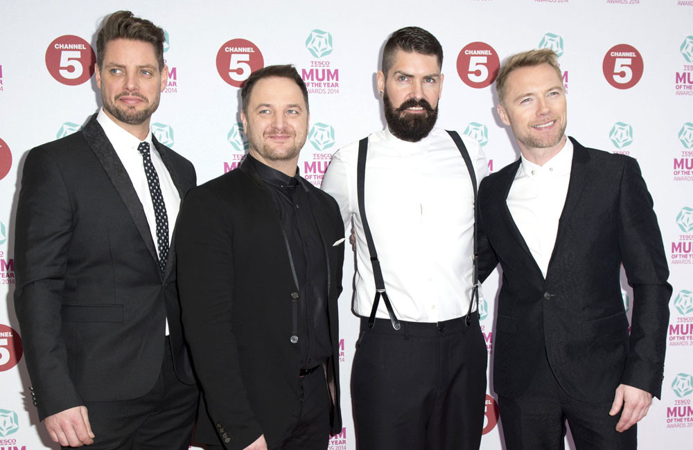 Boyzone at Tesco Mum of the Year Awards - Mar 14 - Famous