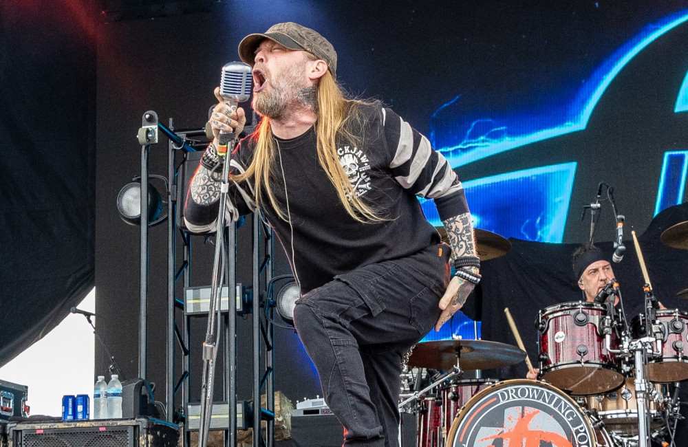 Drowning Pool frontman Ryan McComb at Rocklahoma - Getty - August 2025