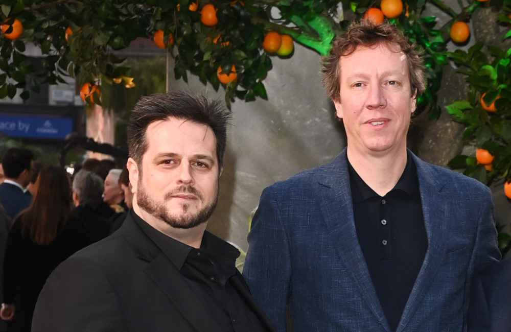 James Lamont and Jon Foster at Paddington in Peru premiere - Getty - 2024