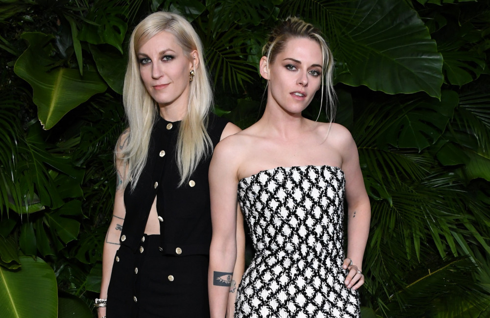 Dylan Meyer and Kristen Stewart - CHANEL And Charles Finch Pre-Oscar Awards Dinner 2022 - Getty