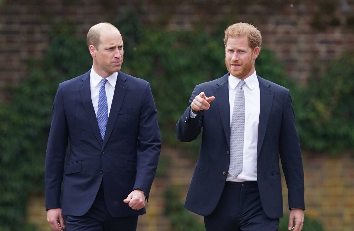 Prinz William und Prinz Harry im Jahr 2021.
