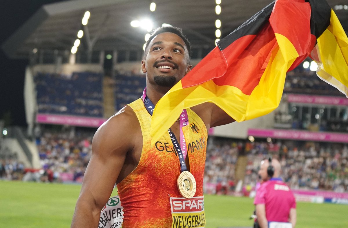 Leo Neugebauer hat bei der Leichtathletik-EM Gold gewonnen.