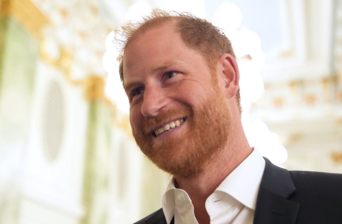 Prinz Harry war am Mittwoch sichtlich gut gelaunt.