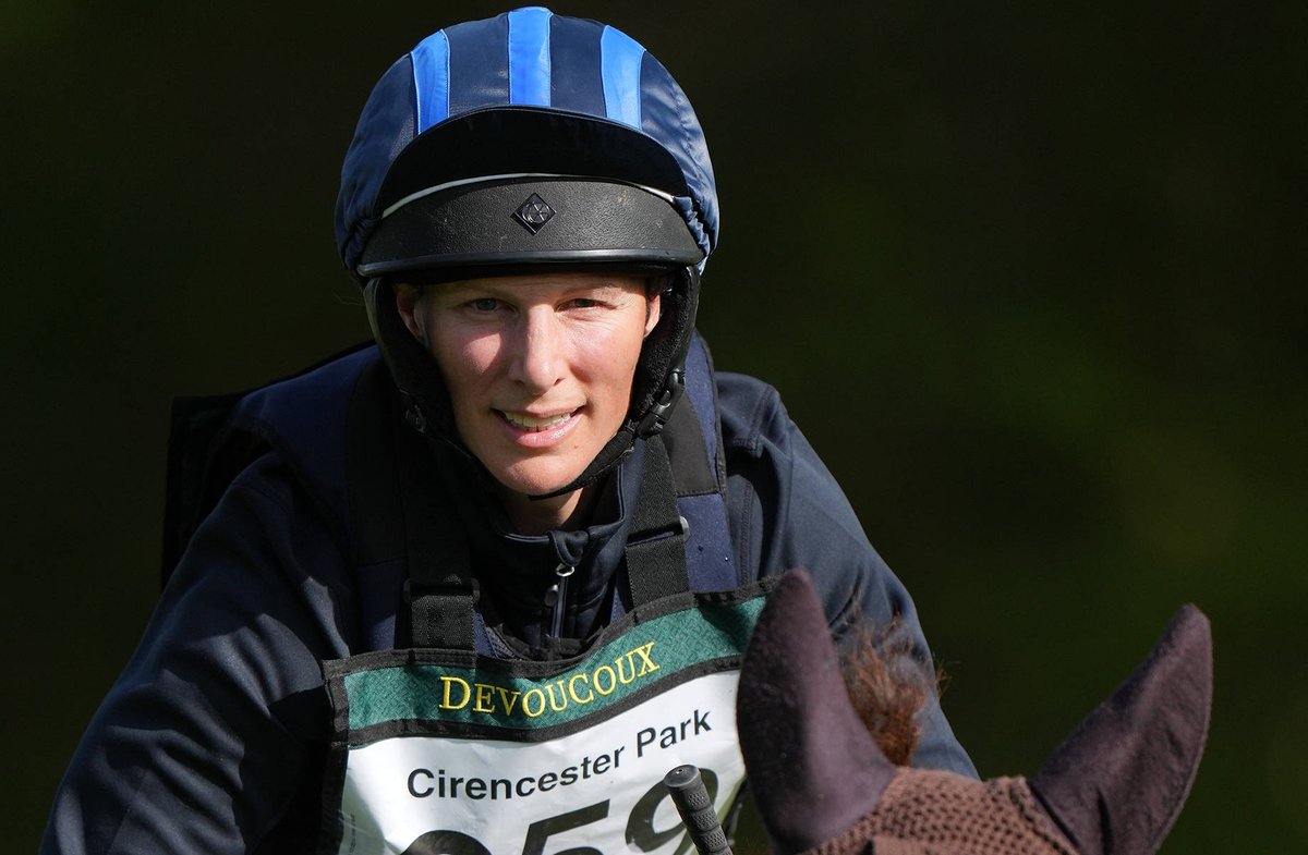 Zara Tindall bei einem Reitturnier im April 2025.